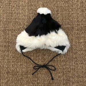 Vintage Rabbit Fur Peruvian Style Winter Hat